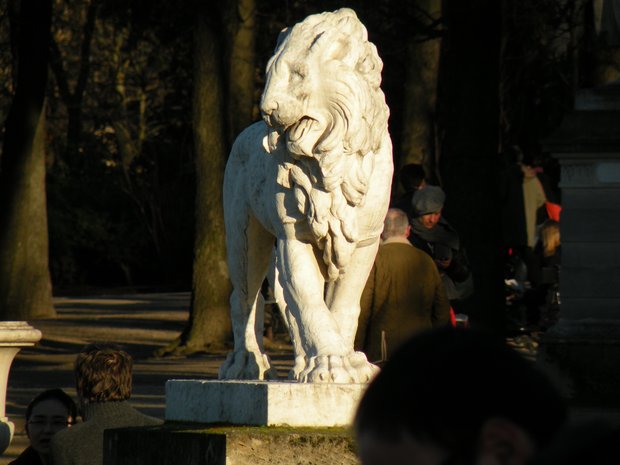  statue de Lion, jardin du Luxembourg